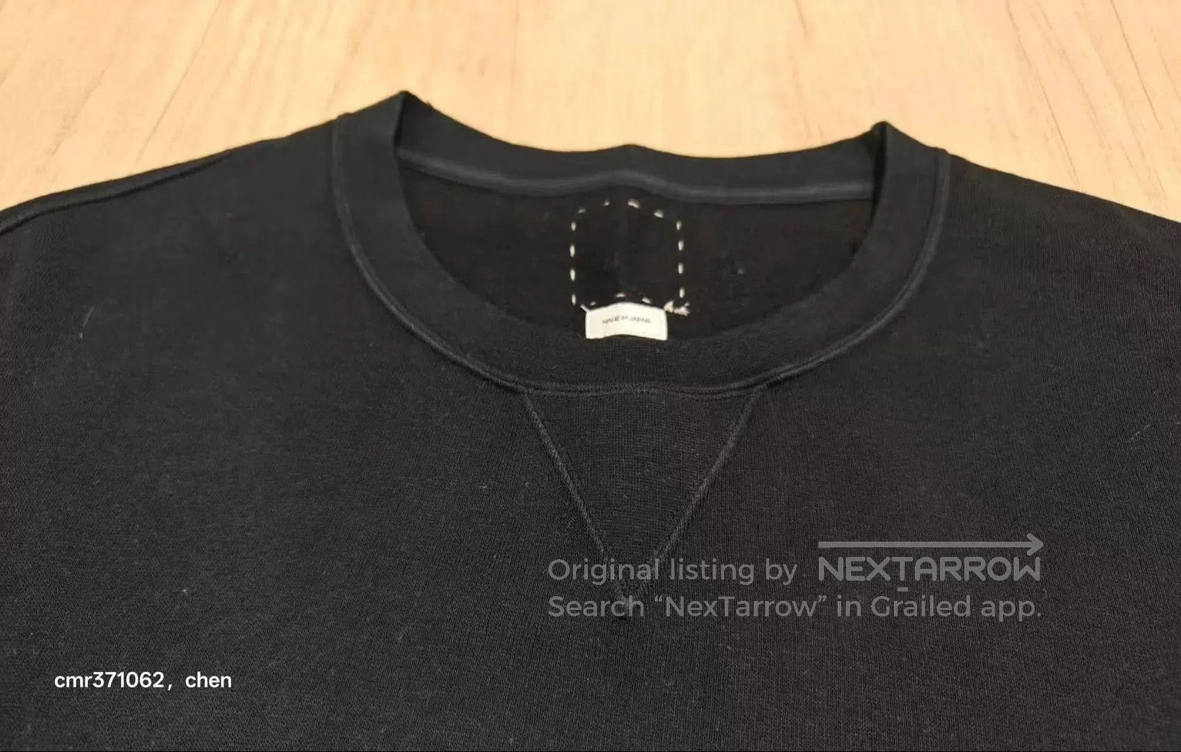 Visvim Black Long Sleeve Crew Neck Sweatshirt. Size US M / EU 48-50 / 2 - 3 Thumbnail
