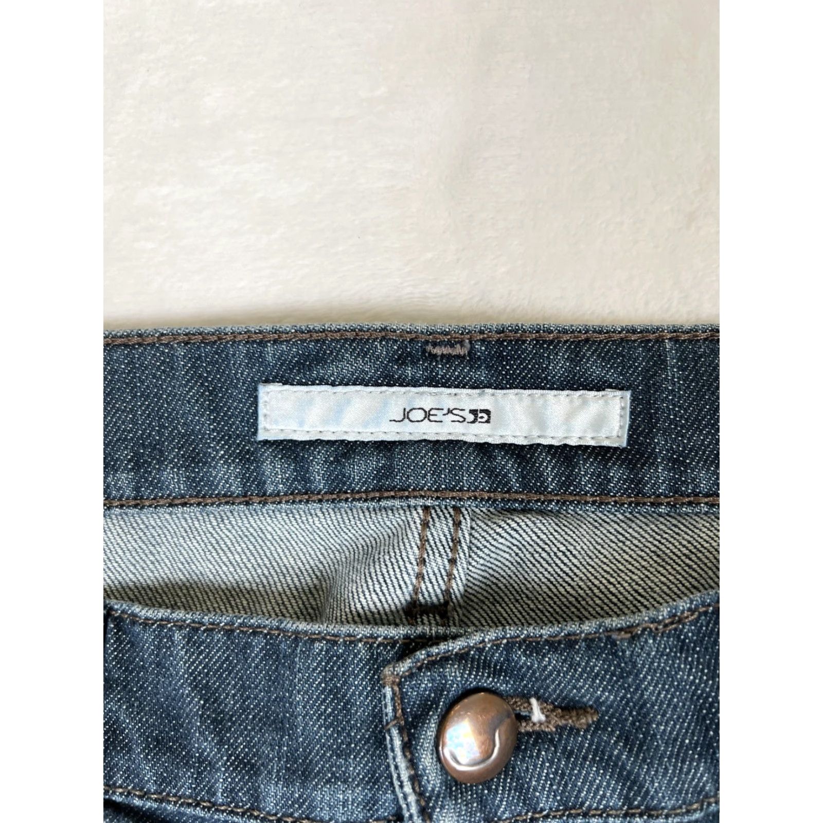 Vintage Joe's Jeans Womens 30 Blue Socialite Bootcut Denim Frayed Hem Casual Stretch Pockets Medium Wash Size 30" / US 8 / IT 44 - 3 Thumbnail