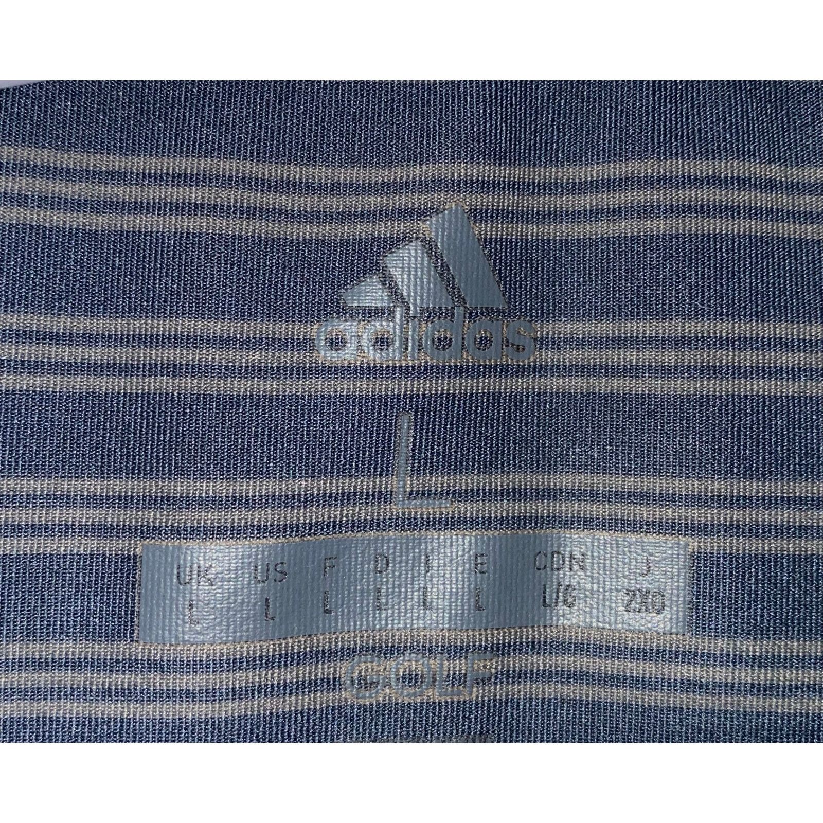 Adidas Adidas Mens Striped Golf Polo Large Size US L / EU 52-54 / 3 - 5 Thumbnail