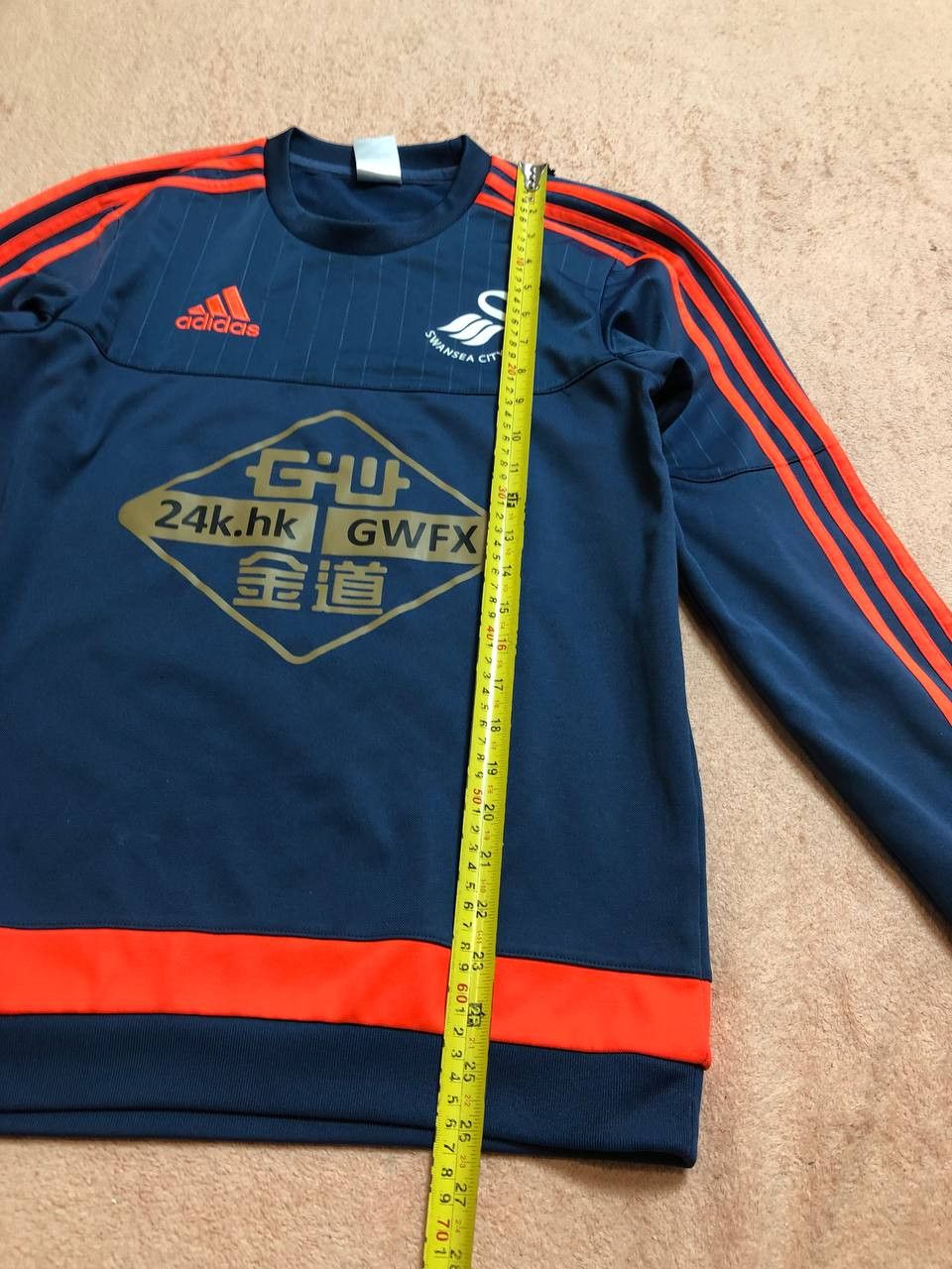 Adidas SWANSEA CITY TRAINING FOOTBALL SWEAT TOP ADIDAS Size US XS / EU 42 / 0 - 10 Thumbnail
