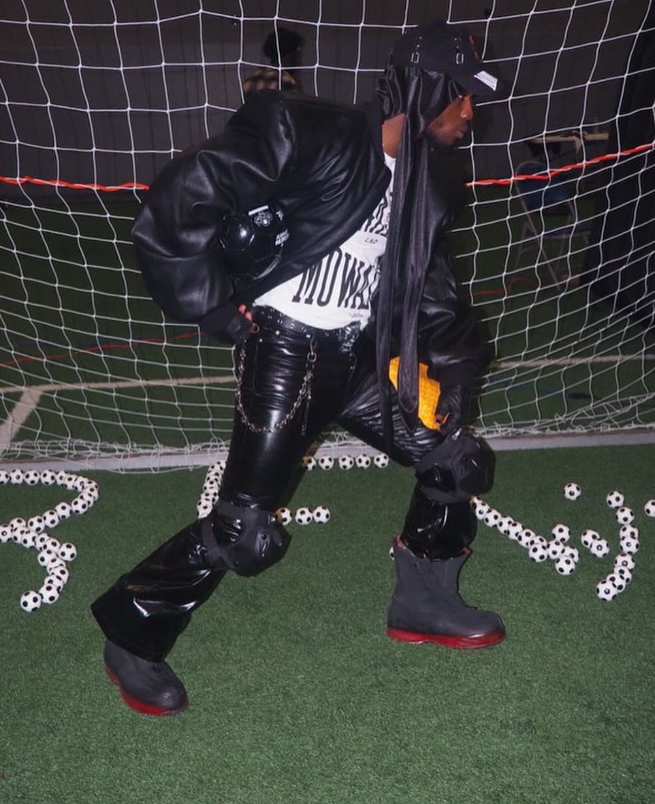 Vintage Blood Red Spiked Dune Boots Size US 9.5 / EU 42-43 - 3 Thumbnail