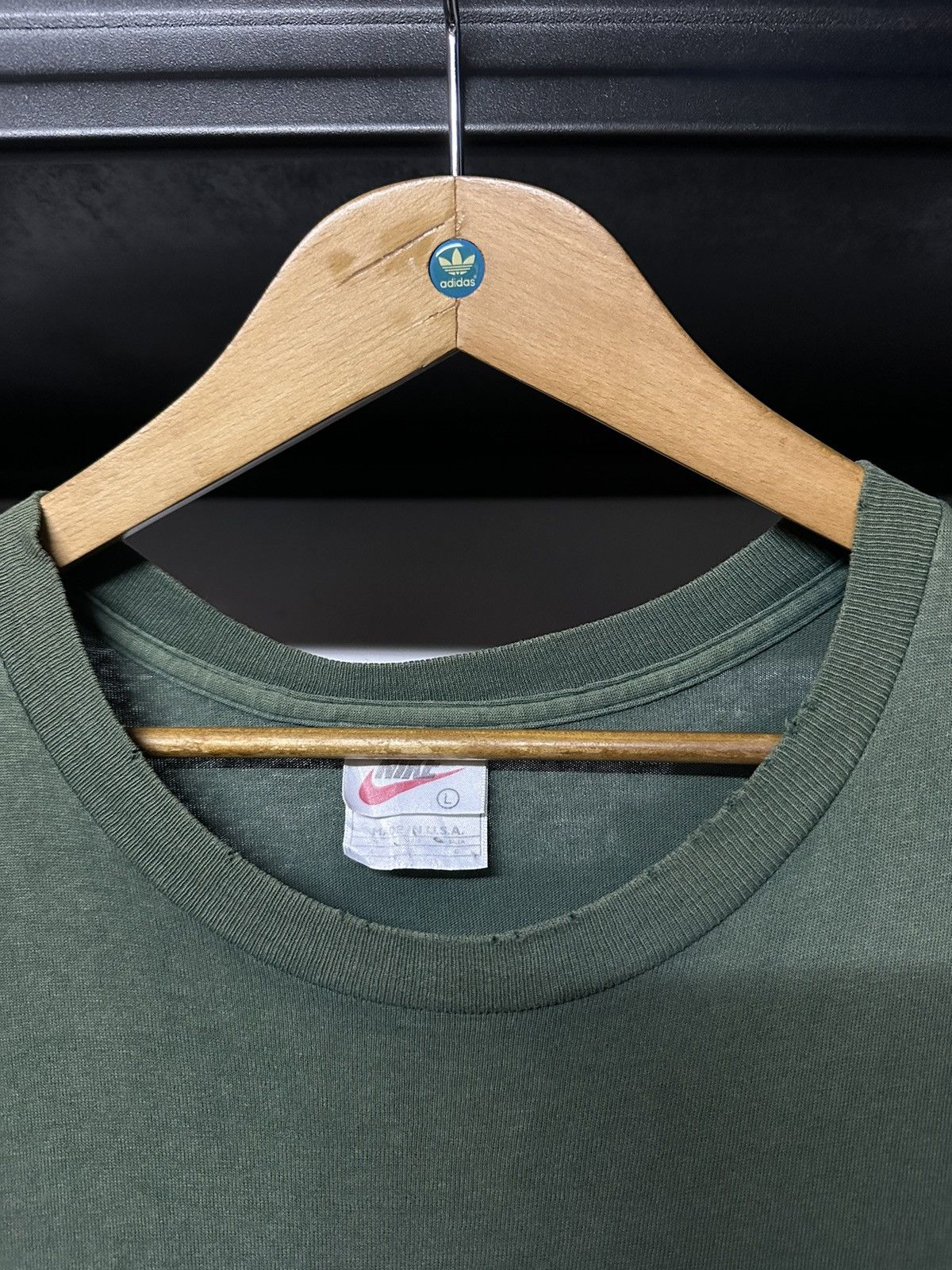 Nike × Vintage Vintage 90s Nike Air Distressed Tee Size US XL / EU 56 / 4 - 3 Thumbnail