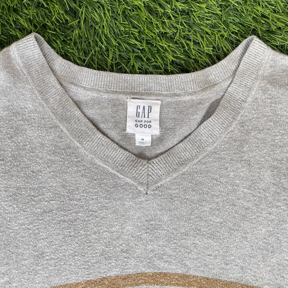 Gap 🔥GAP🔥Striped Sweatshirt V Neck Long Sleeve Tee Size US M / EU 48-50 / 2 - 5 Thumbnail