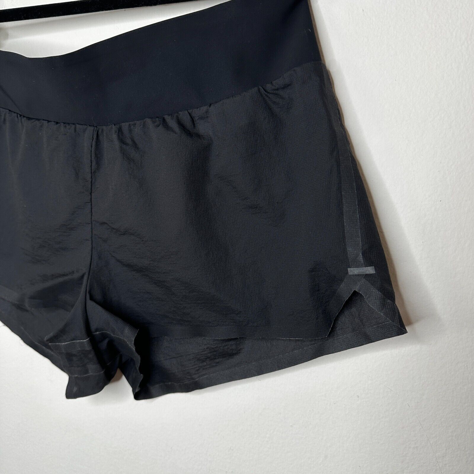 Adidas Adidas Y-3 Sport Spring Sheer Black Wide Band Tech Shorts S Size 24" / US 00 / IT 34 - 2 Thumbnail