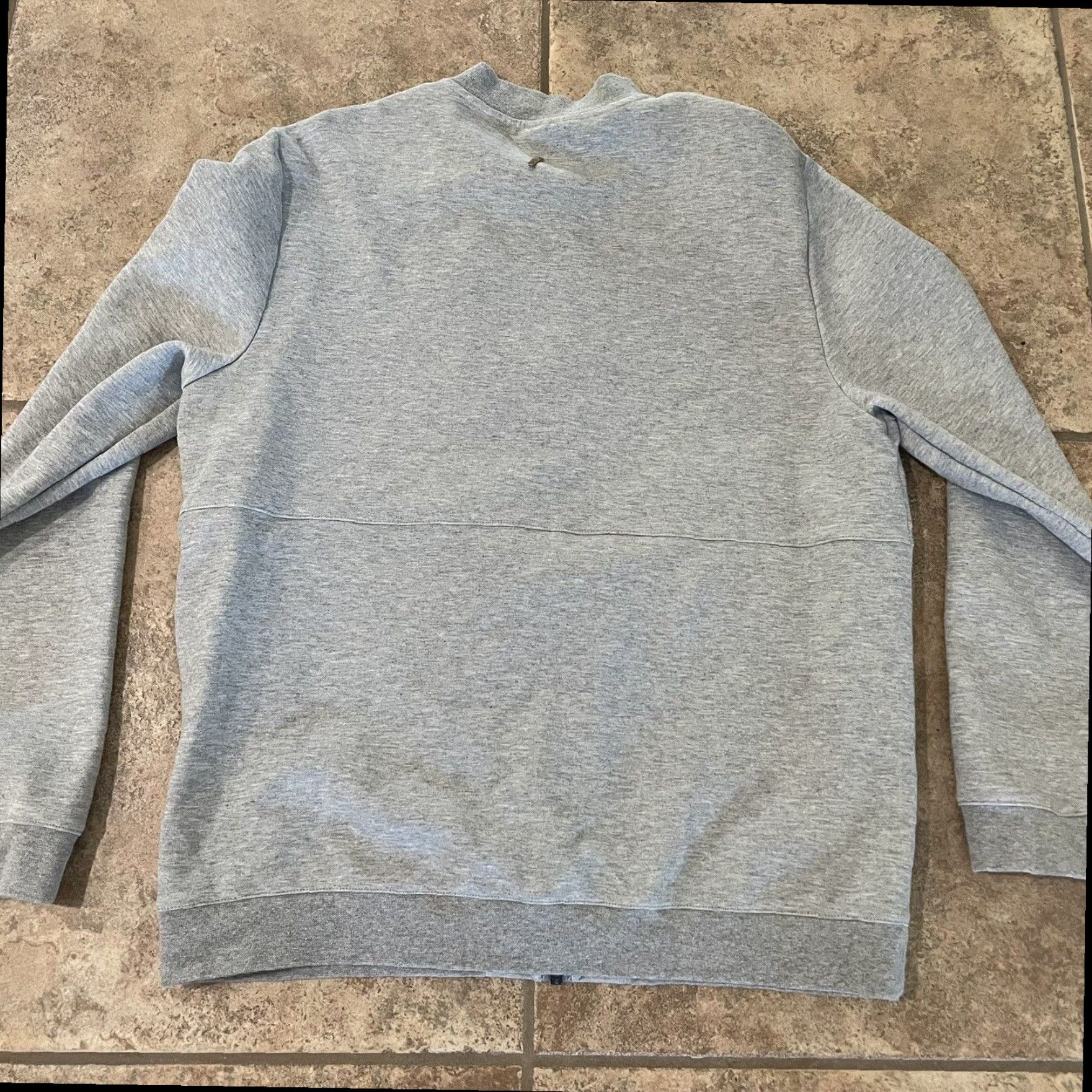 Vintage AlphaTauri Gray Cotton Blend Zip-Up Athletic Jacket Womens Large Size L / US 10 / IT 46 - 5 Thumbnail