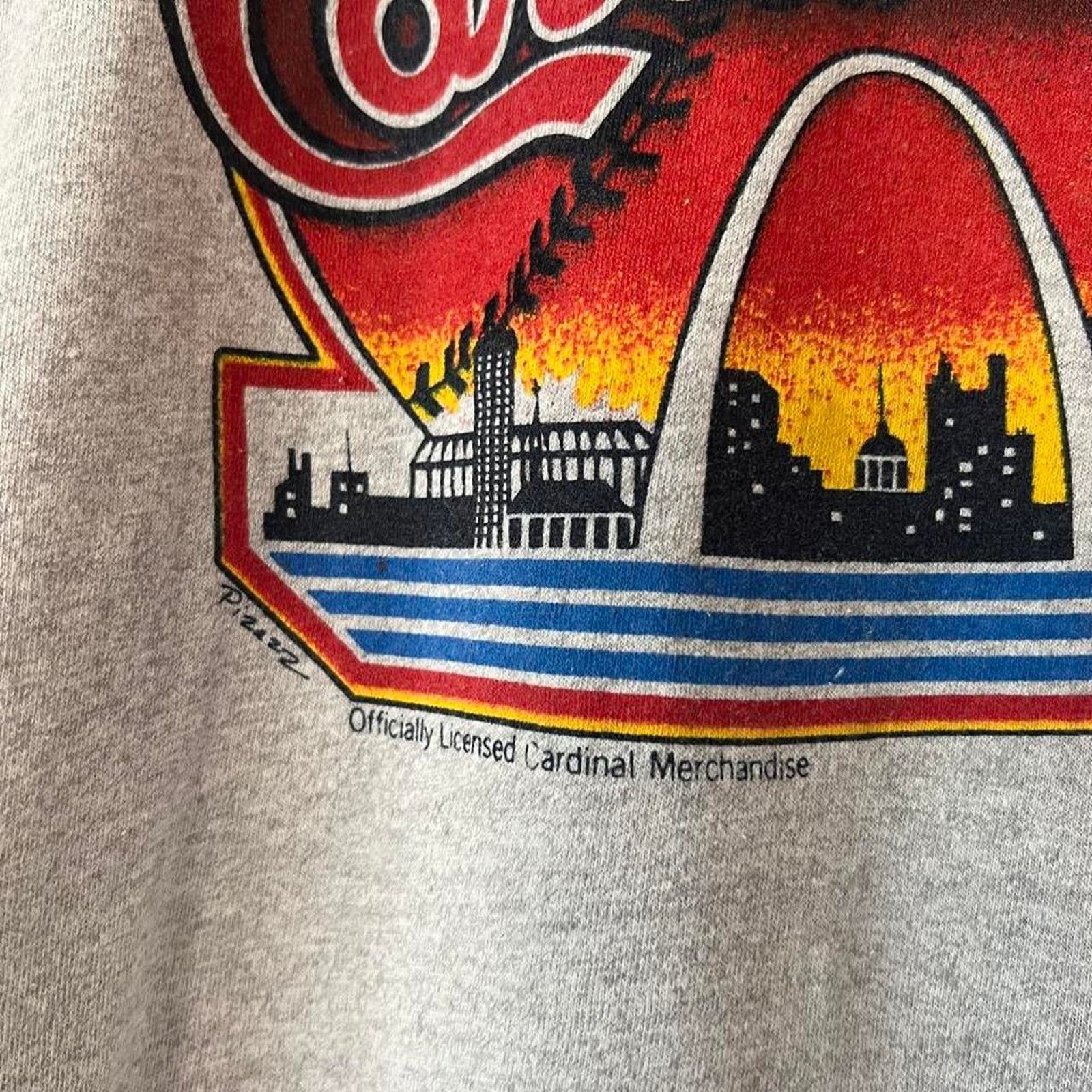 Vintage 80s St. Louis Cardinals T-Shirt | Pizazz Arch | Size S Size US S / EU 44-46 / 1 - 3 Thumbnail