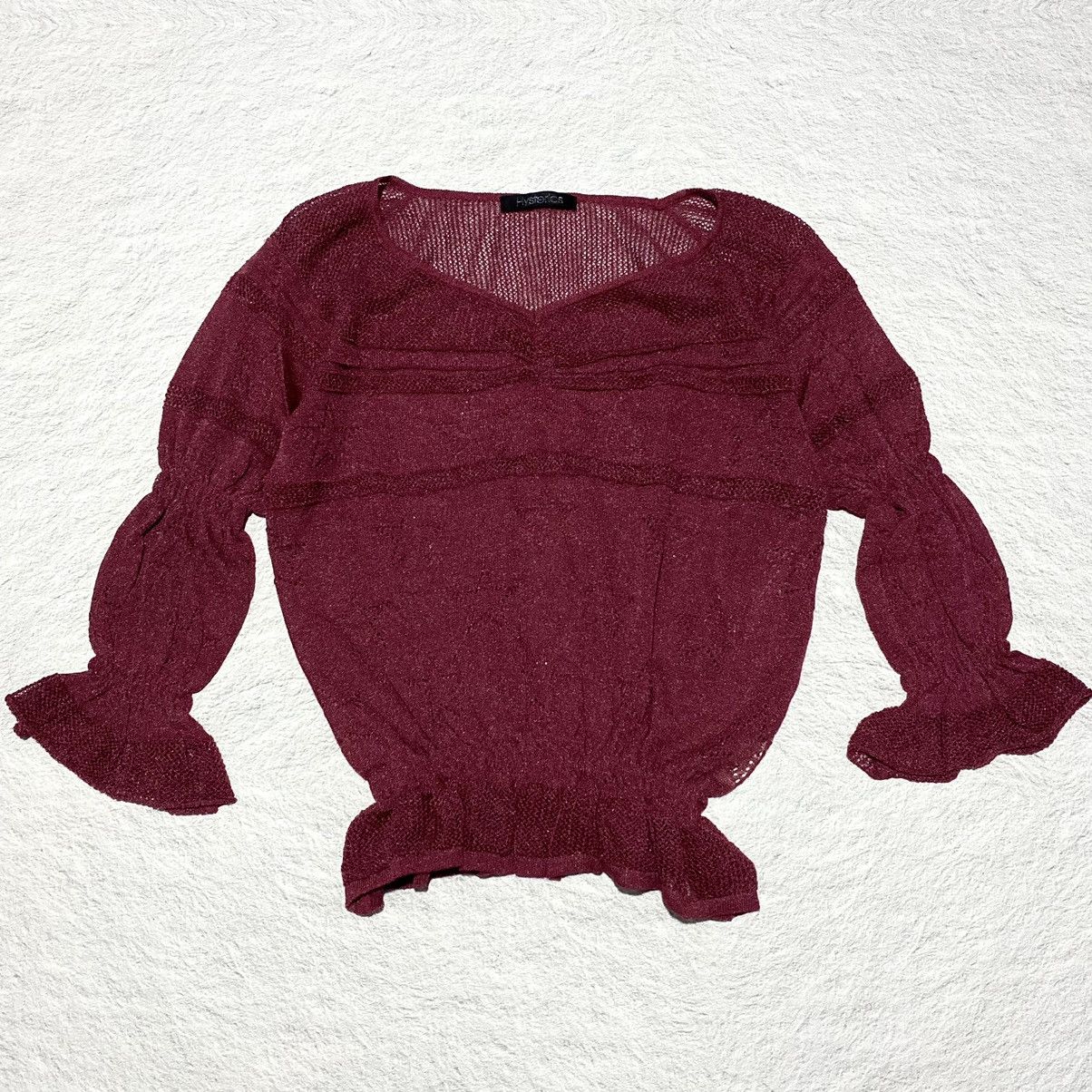 Hysteric Glamour 💥RARE💥 Vintage hysteric glamour 2000s mesh top Size S / US 4 / IT 40 - 1 Thumbnail