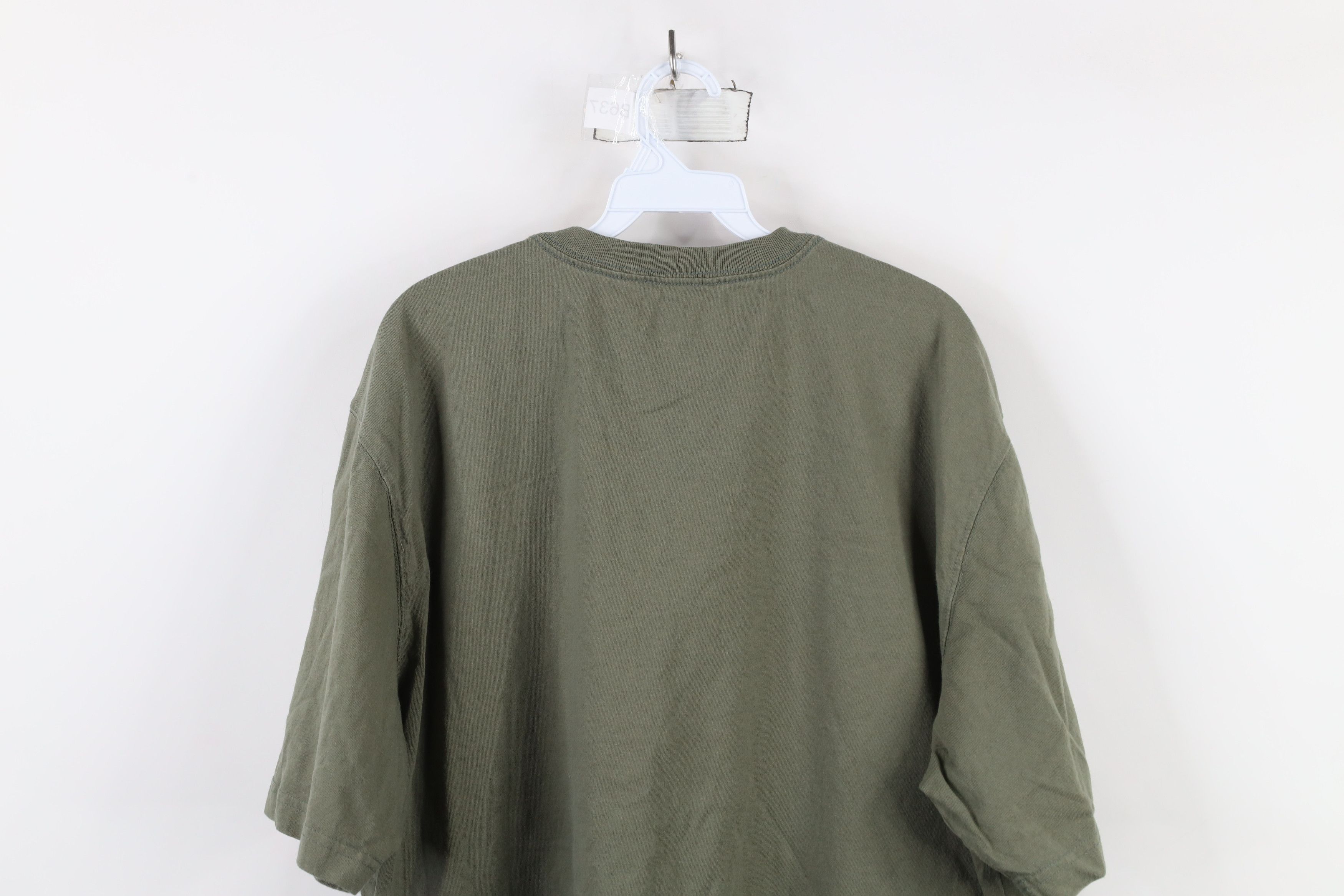 Carhartt × Vintage Vintage Y2K Carhartt Loose Fit Pocket T-Shirt Olive Green Size US L / EU 52-54 / 3 - 10 Thumbnail