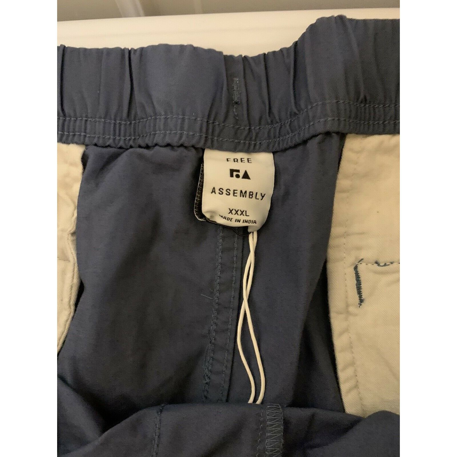 Other Free Assembly Men’s Sz 3XL Blue Flat Front E-Waist Utility D Size US 44 / EU 60 - 2 Thumbnail