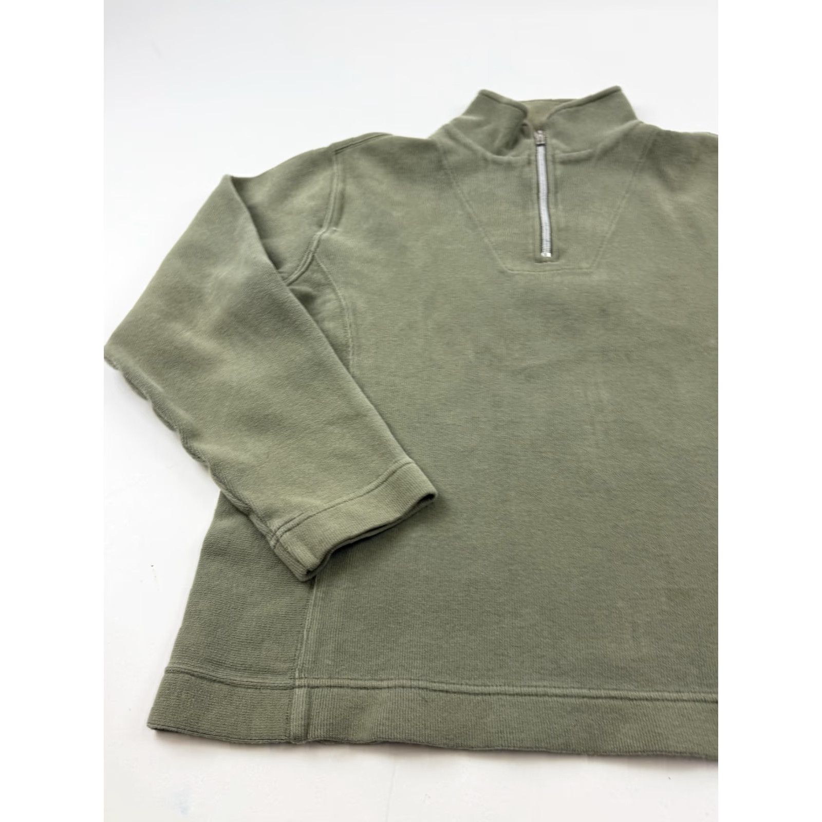 Tommy Bahama Tommy Bahama Sweatshirt Mens Medium Green 1/4 Zip Fleece Pullover Mock Neck Shirt Mens Green 1/4 Zip Fleece Pullover Mock Neck Size US M / EU 48-50 / 2 - 3 Thumbnail