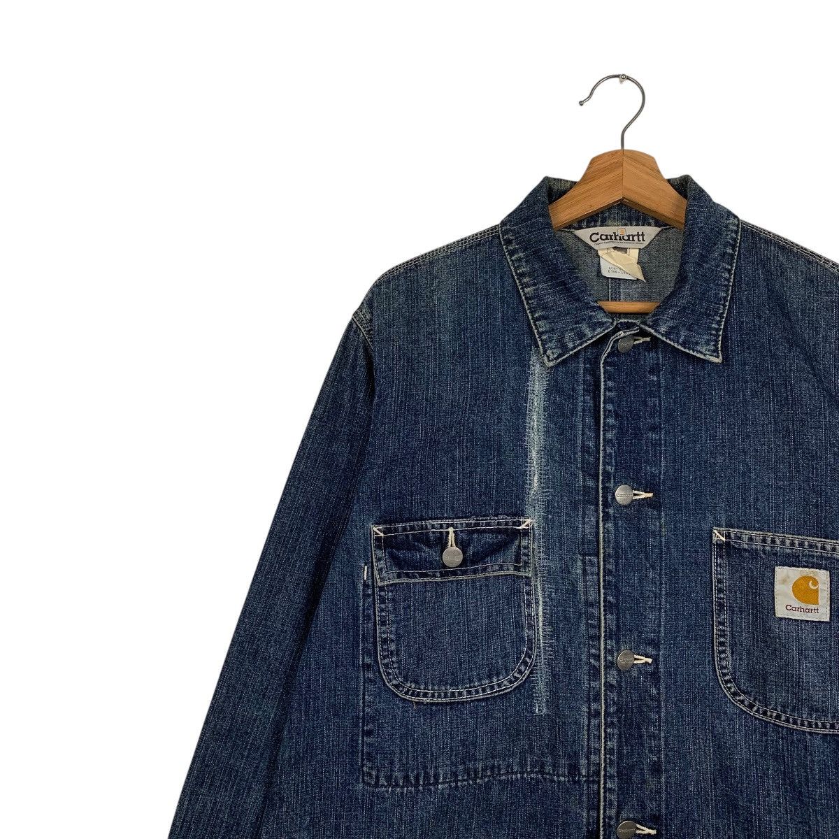 Carhartt Vintage Carhatt Denim Chore Jacket Size US L / EU 52-54 / 3 - 6 Thumbnail