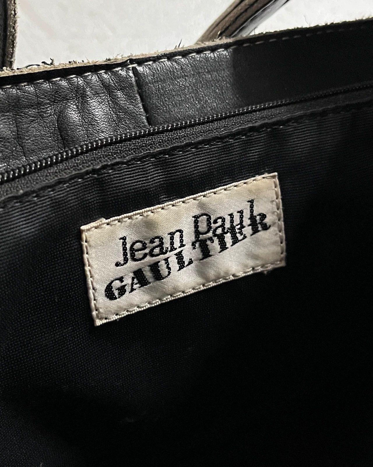 Jean Paul Gaultier Jean Paul Gaultier Logo leather shoulder bag-2505 Size ONE SIZE - 6 Thumbnail