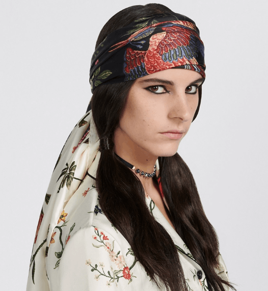Dior o1w1db10424 Size: OS Dior Birds Square Scarf in Multicolor Size ONE SIZE - 5 Thumbnail