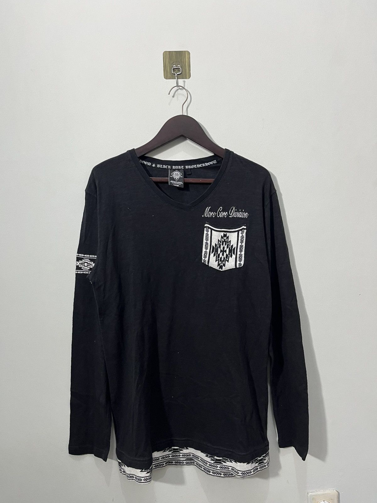 Japanese Brand 🇯🇵Y2k More Core Division (MCD) long-sleeved T-shirt Size US L / EU 52-54 / 3 - 1 Thumbnail