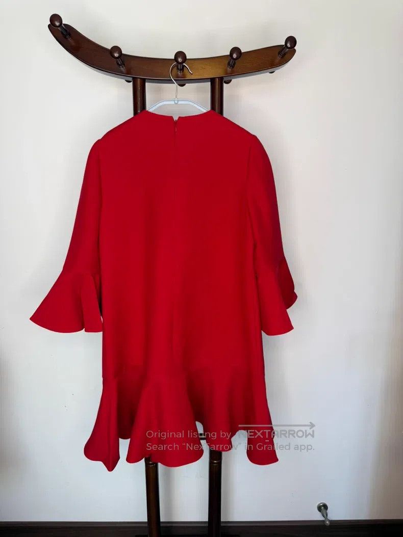 Valentino Valentino Dress with ruffle sleeves Size S / US 4 / IT 40 - 4 Thumbnail