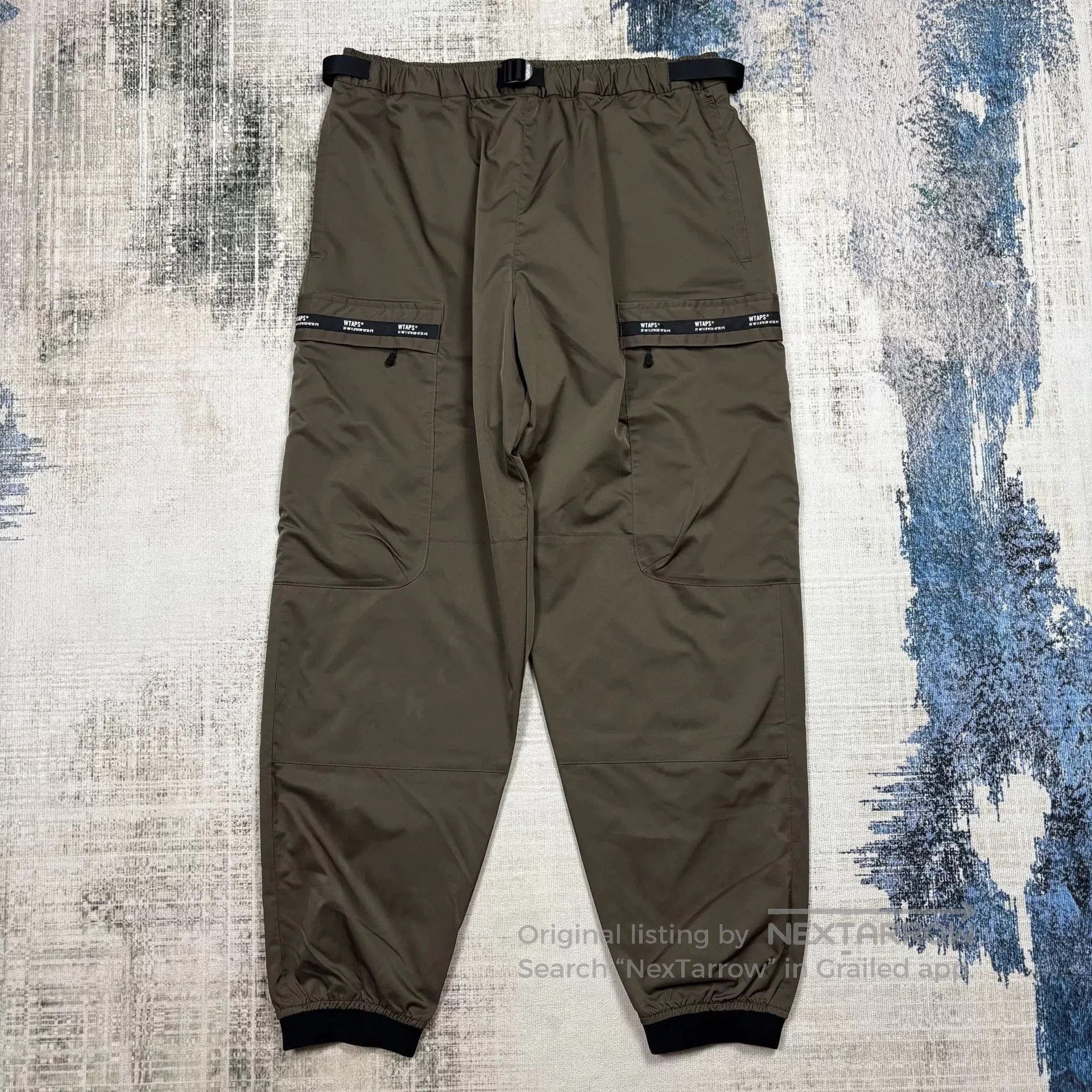 ざき WTAPS 19AW TASK TROUSERサイズ01 wtaps 19AW TASK TROUSER WTAPS® Straight-Leg Embroidered Velour