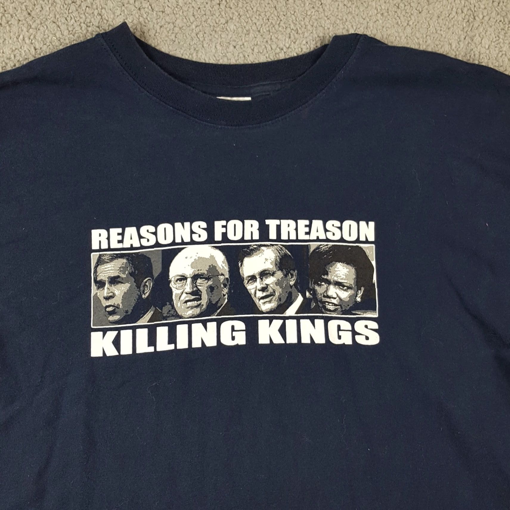 Gildan VINTAGE Gildan Mens T-Shirt XL Blue Y2K Killing Kings Emo Punk Metal Rock Band Tour 00s Retro Size US XL / EU 56 / 4 - 2 Thumbnail