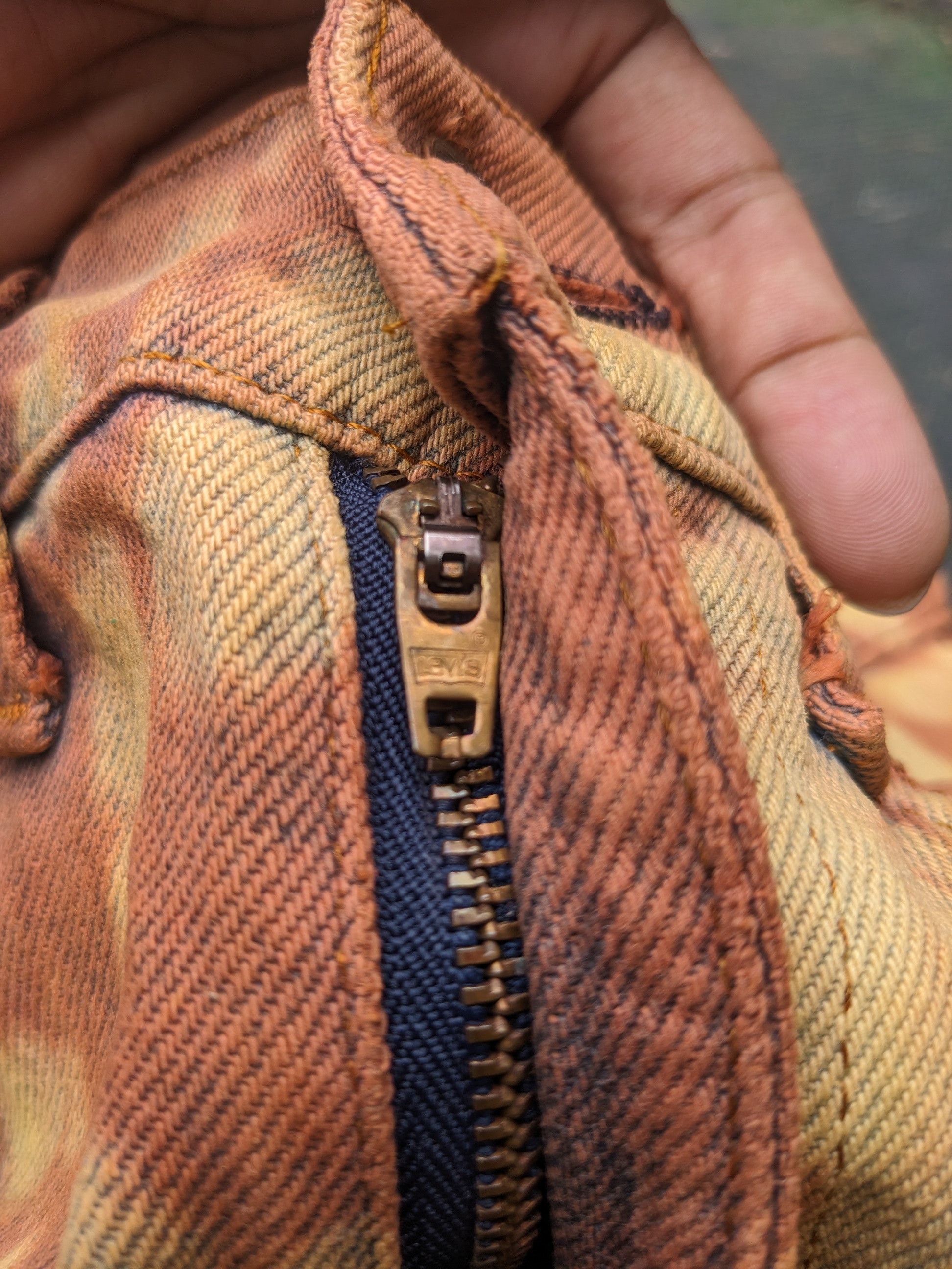 Japanese Brand × Levi's × Vintage Vintage 80 s Levis 505 Jeans Distressed Rust Dye Custom Made Size US 28 / EU 44 - 9 Thumbnail