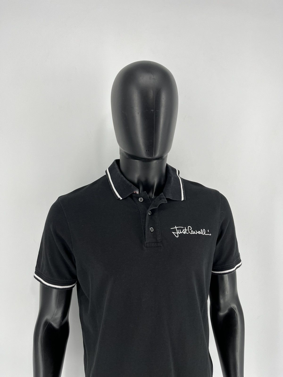 Just Cavalli Vintage Just Cavalli Embroidered Logo Polo Shirt Size US L / EU 52-54 / 3 - 3 Thumbnail