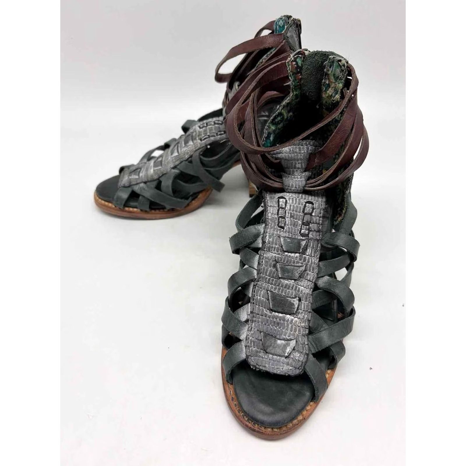 FREEBIRD FreeBird Block Heels Green Size 6 Pre-Owned Size US 6 / IT 36 - 2 Thumbnail