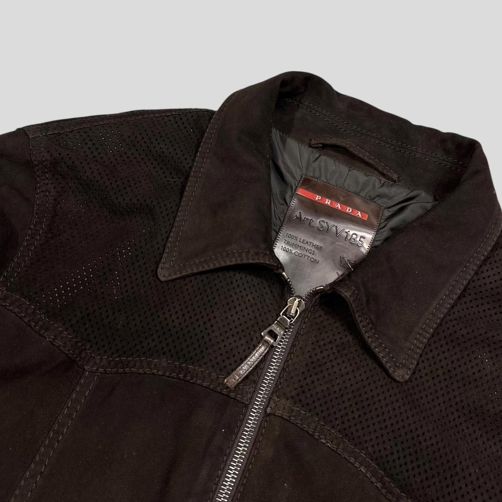 Prada Prada Sport 2006 Leather Suede Perforated Western Jacket - M Size US M / EU 48-50 / 2 - 2 Thumbnail