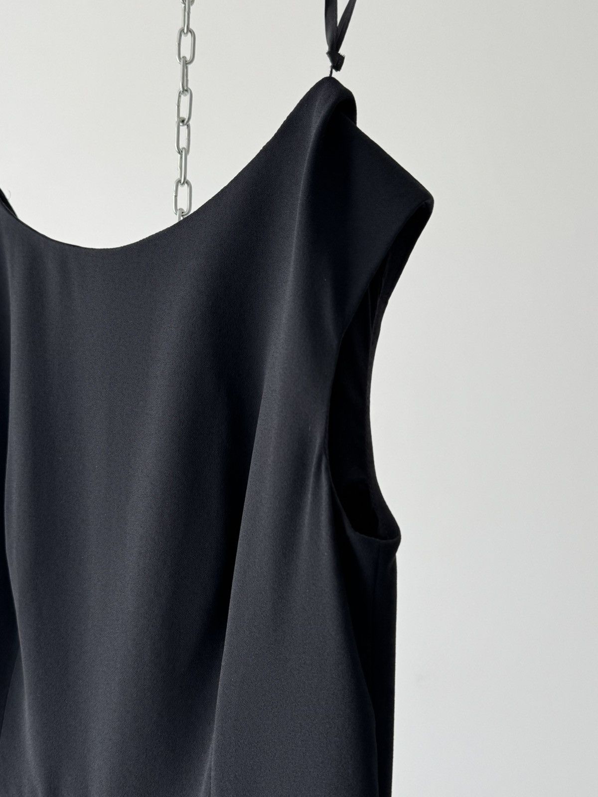Prada Vintage 00s Prada Women’s Navy-Black Midi Dress Size M / US 6-8 / IT 42-44 - 3 Thumbnail