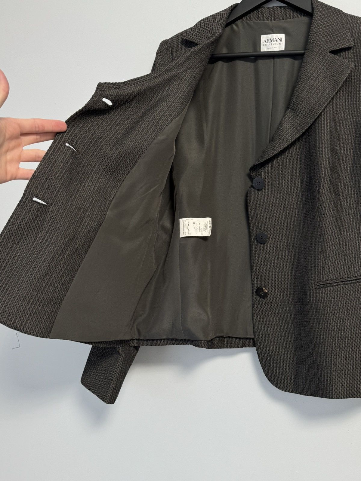 Armani × Armani Collezioni Armani Collezioni Blazer Woman’s Size 50 Fit One Button Size XL / US 12-14 / IT 48-50 - 11 Thumbnail