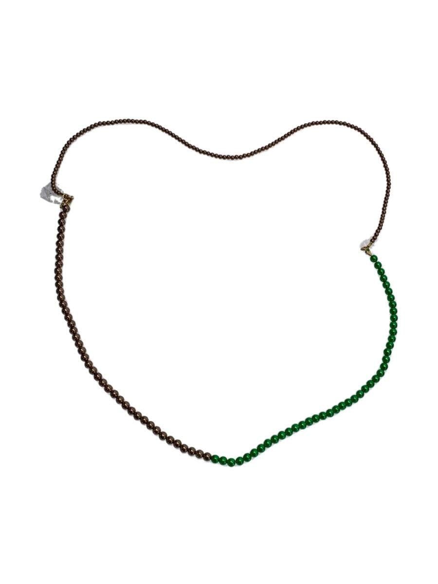 image of Undercover Bead Necklace in Green, Men's