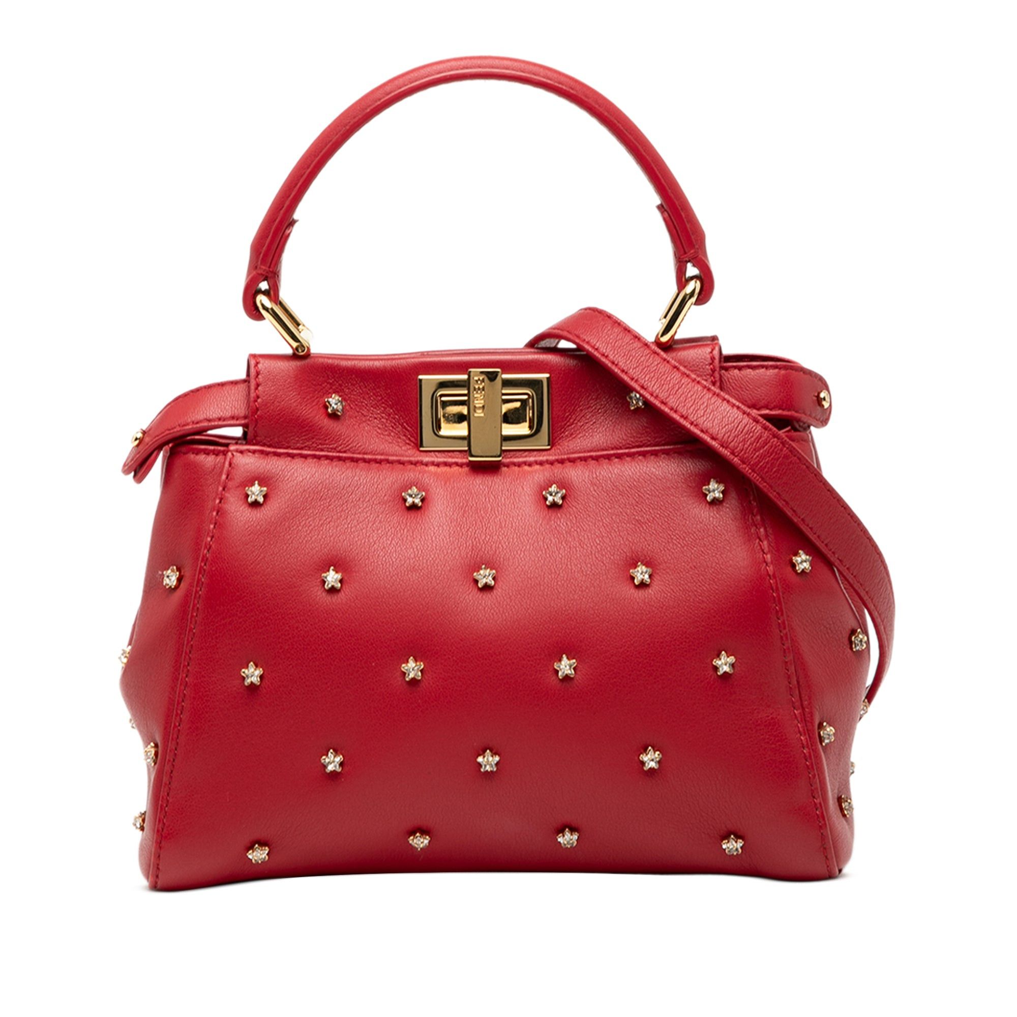 XS Crystal Star Studded Peekaboo Iconic Satchel