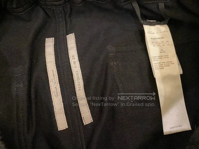 Rick Owens Rick Owens Black Drawstring Jogger Pants. Size US 36 / EU 52 - 3 Thumbnail