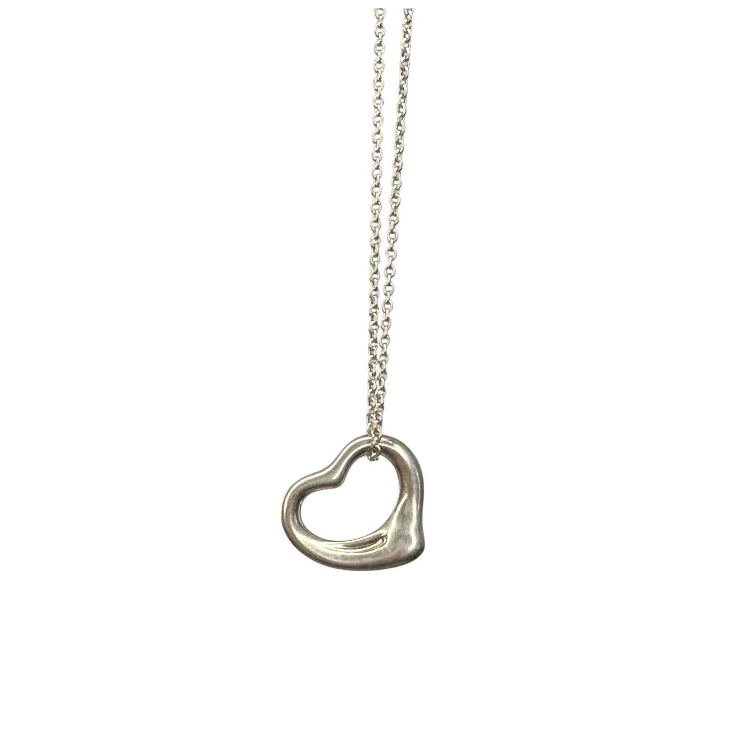 Tiffany & Co. Tiffany & Co. Elsa Peretti Small Open Heart Necklace Size ONE SIZE - 10 Thumbnail
