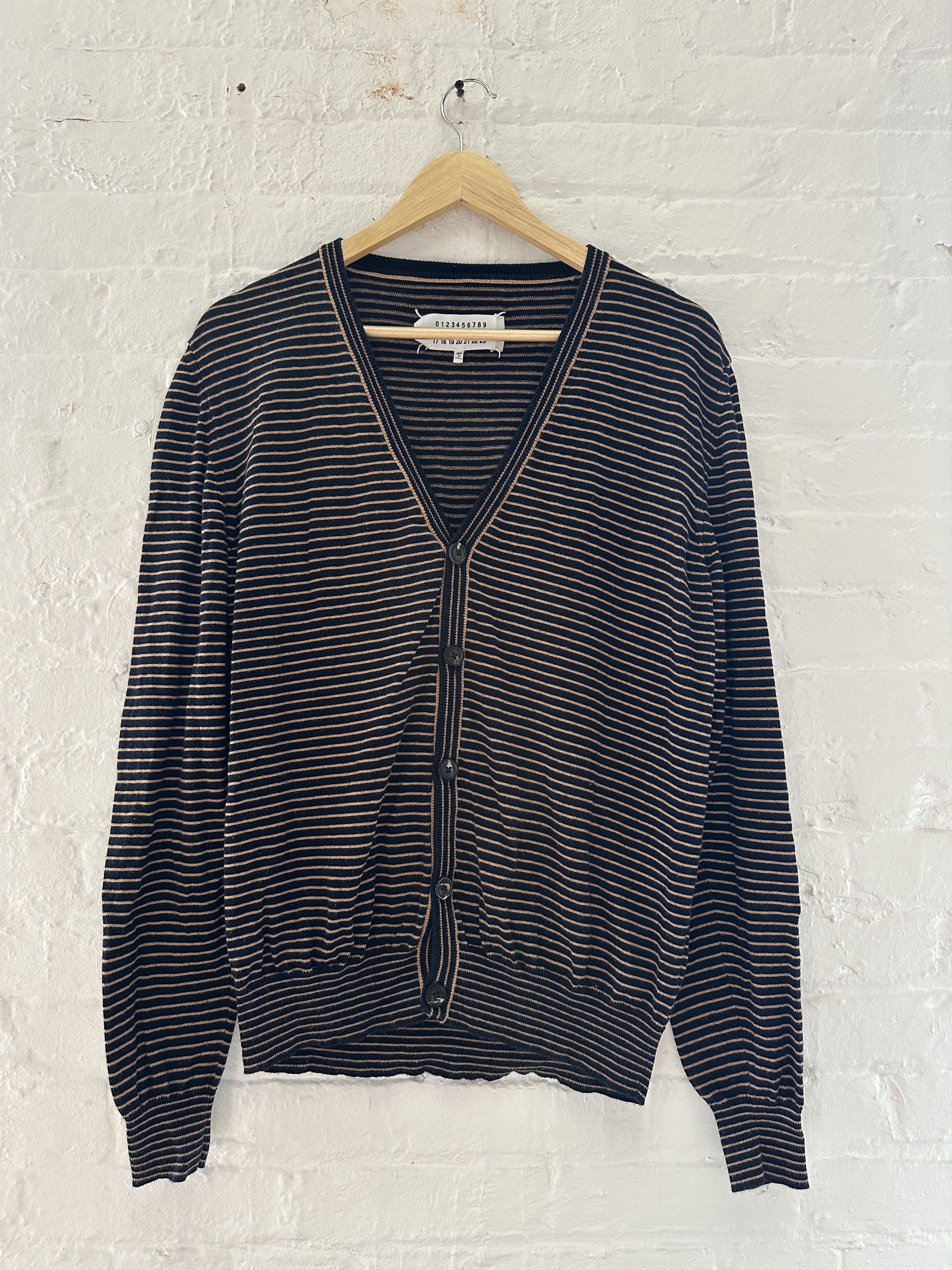 Maison Margiela Maison Margiela Striped Cardigan Size US S / EU 44-46 / 1 - 1 Thumbnail