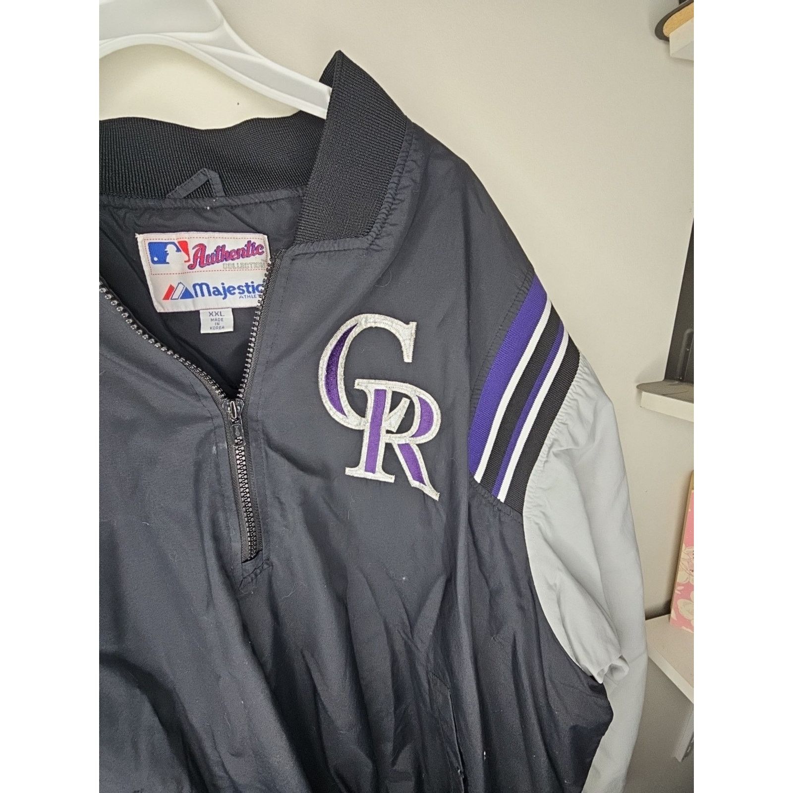 Majestic Colorado Rockies Majestic 1/4 zip pullover jacket Adult XXL Size US XXL / EU 58 / 5 - 3 Thumbnail