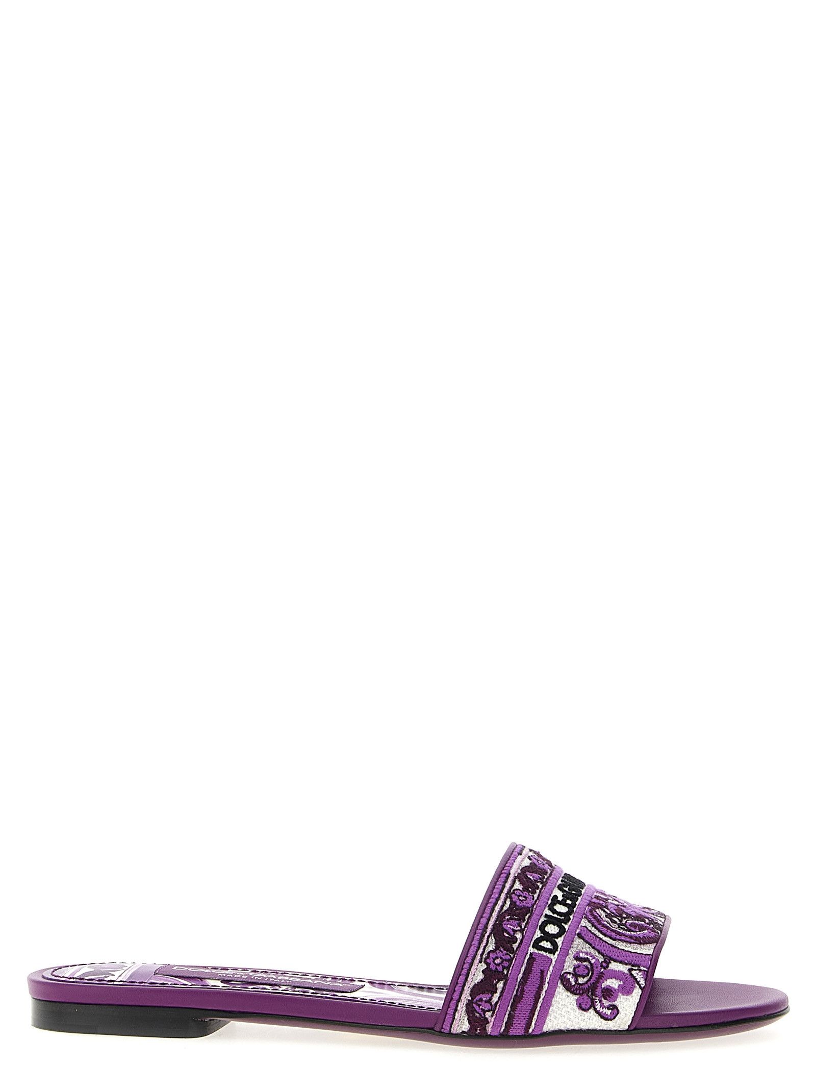 Dolce & Gabbana 'Maiolica' Embroidery Slides Size US 6 / IT 36 - 1 Thumbnail