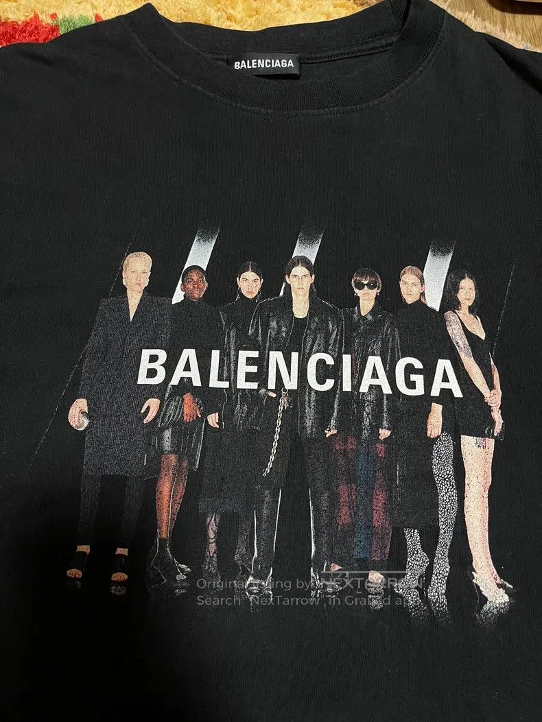 Balenciaga Balenciaga Logo Printed Retro Raglan Short Sleeve T-shirt Size US XS / EU 42 / 0 - 2 Thumbnail