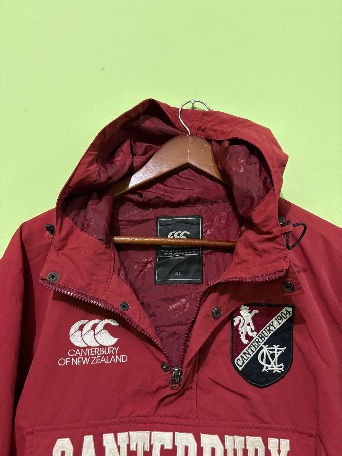 Vintage Canterburry Anorak Jacket With Hoodie Design