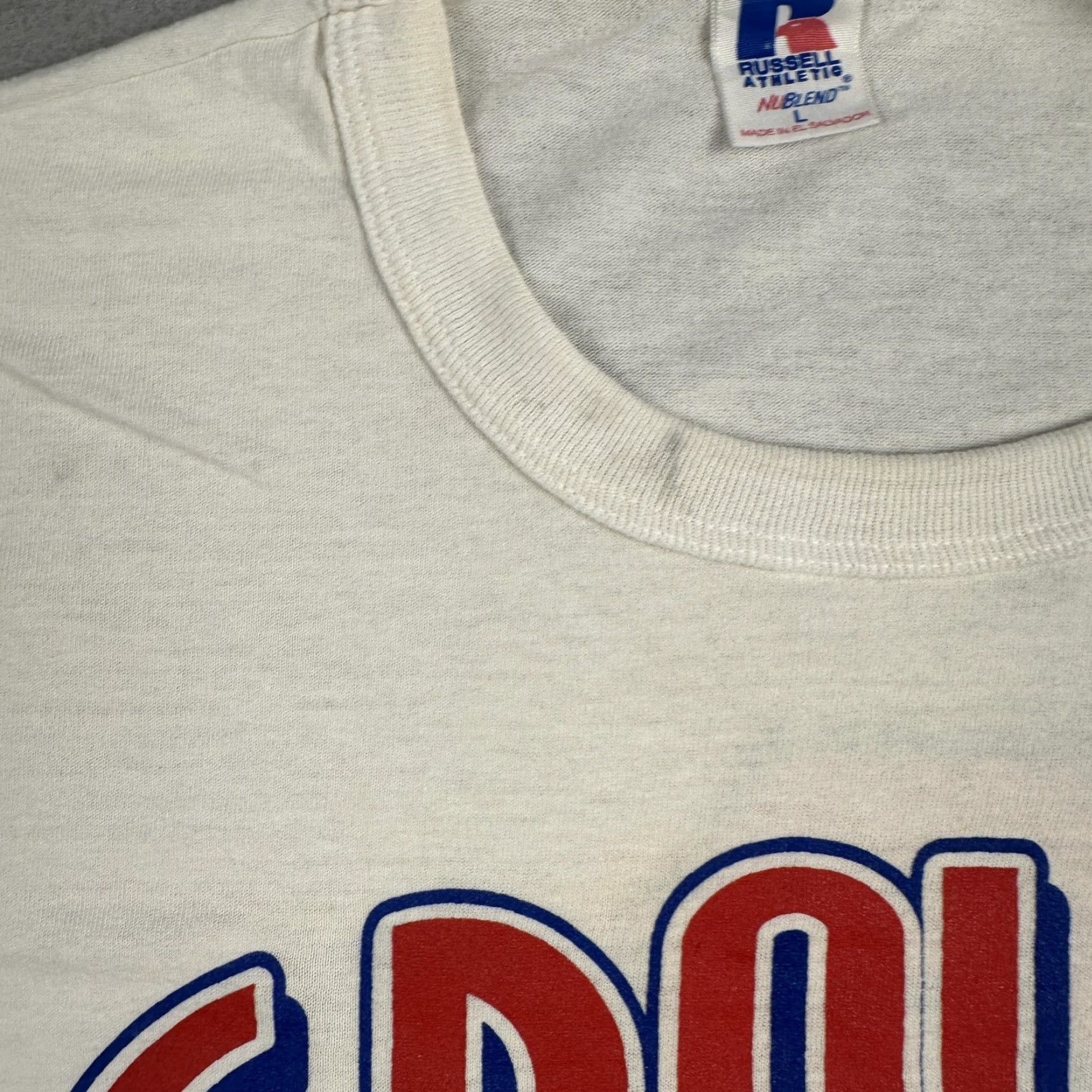 Russell Athletic **Russell Athletic Mens Large White Baseball Graphic Shirt** User: **Russell Athletic Mens Large White Baseball Graphic T-Shirt** Size US L / EU 52-54 / 3 - 7 Thumbnail