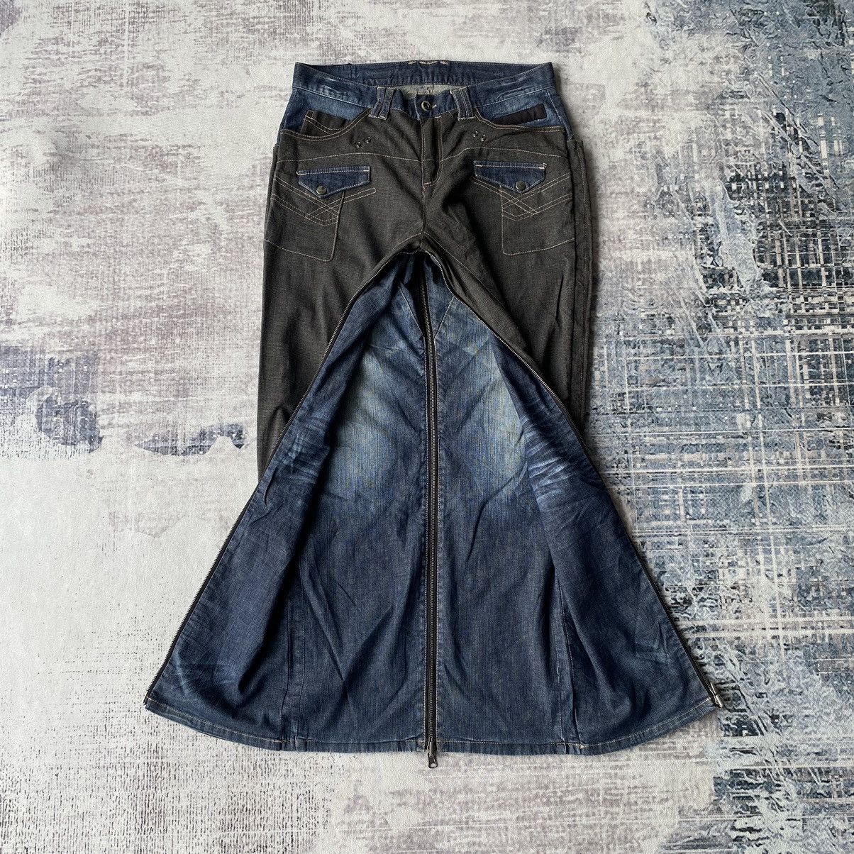 If Six Was Nine × Le Grande Bleu (L.G.B.) × PPFM PPFM Anarchy 3 Way Styles Punk Denim Size US 32 / EU 48 - 4 Thumbnail