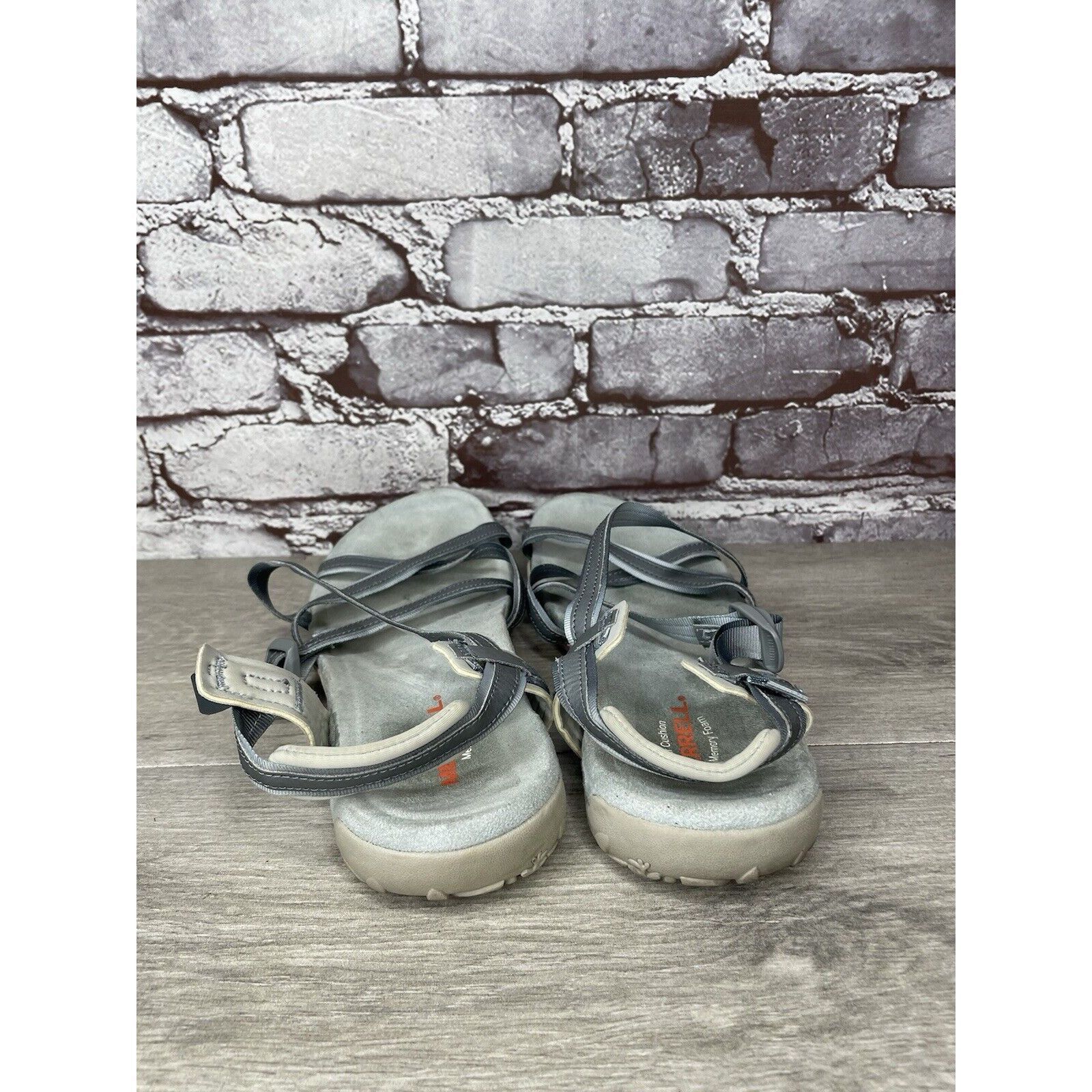 Merrell Merrell Terran Ivy Lattice J94990 Monument Gray Strappy Sand Size US 10 / IT 40 - 10 Thumbnail