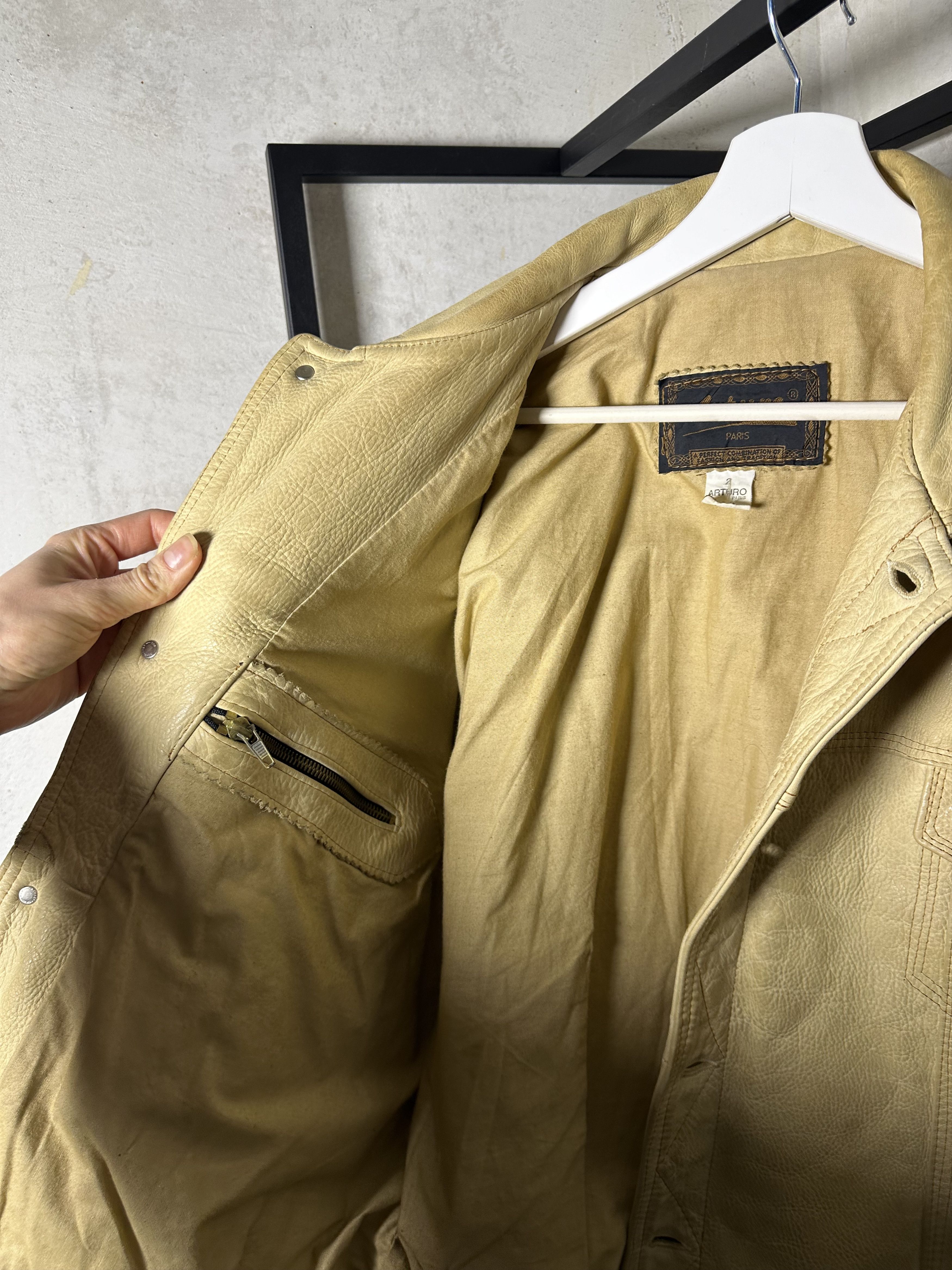 Genuine Leather ERD like Leather Western Trucker Jacket Size US M / EU 48-50 / 2 - 9 Thumbnail