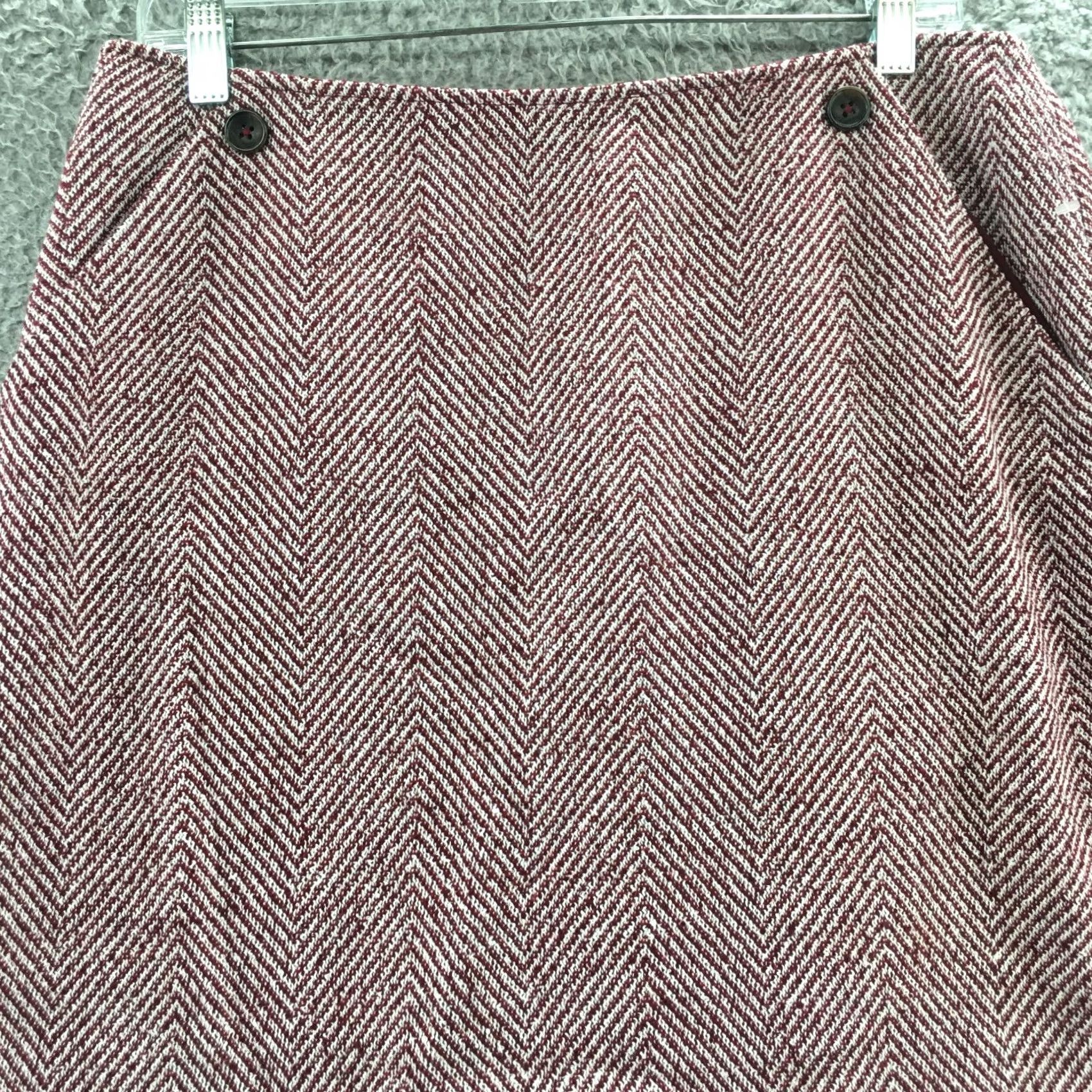 Banana Republic Banana Republic A-Line Skirt Womens 10 Multicolor Tweed Casual Pockets Size 32" / US 10 / IT 46 - 2 Thumbnail