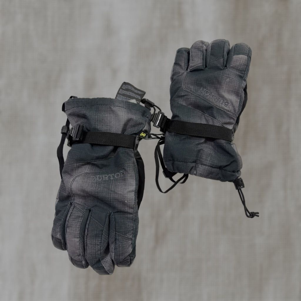 Burton VINTAGE Burton Men’s Small Gray Snowboarding gloves Gray Polyester Nylon Faux Leather Size ONE SIZE - 1 Thumbnail