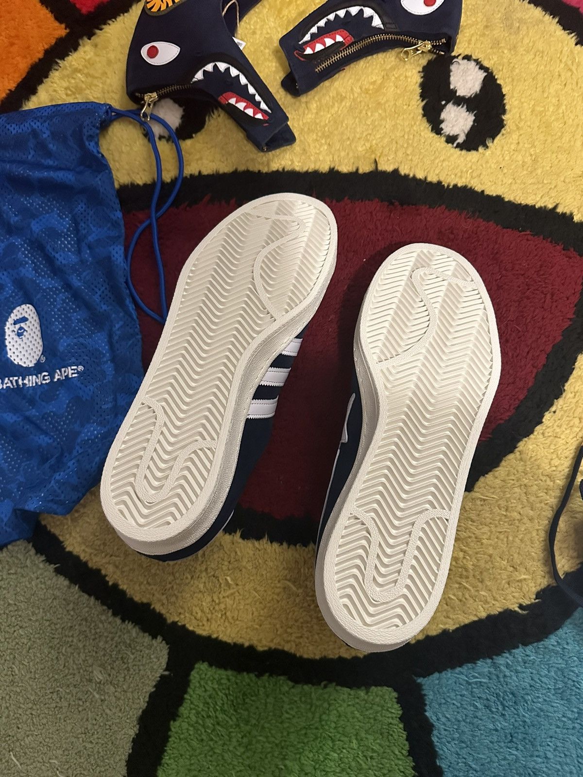 Adidas Adidas Campus 80s x BAPE Low 30th Anniversary Blue F&F Size US 10.5 / EU 43-44 - 7 Thumbnail