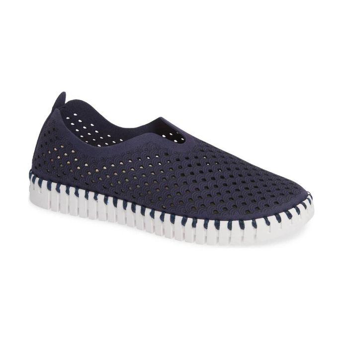 Designer ILSE JACOBSEN Women's Tulip Slip-On Sneaker In Navy | Grailed