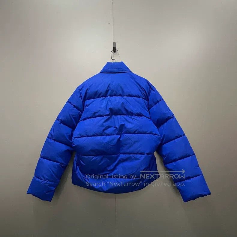 Balenciaga Balenciaga Blue Printed Logo Down Jacket Size US S / EU 44-46 / 1 - 3 Thumbnail