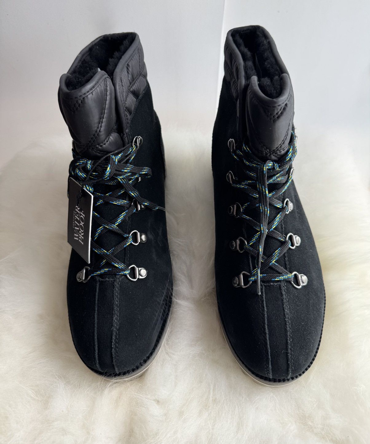 Ugg UGG Birch Waterproof Black Suede Wool lined Wedge boots Size US 8 / IT 38 - 5 Thumbnail