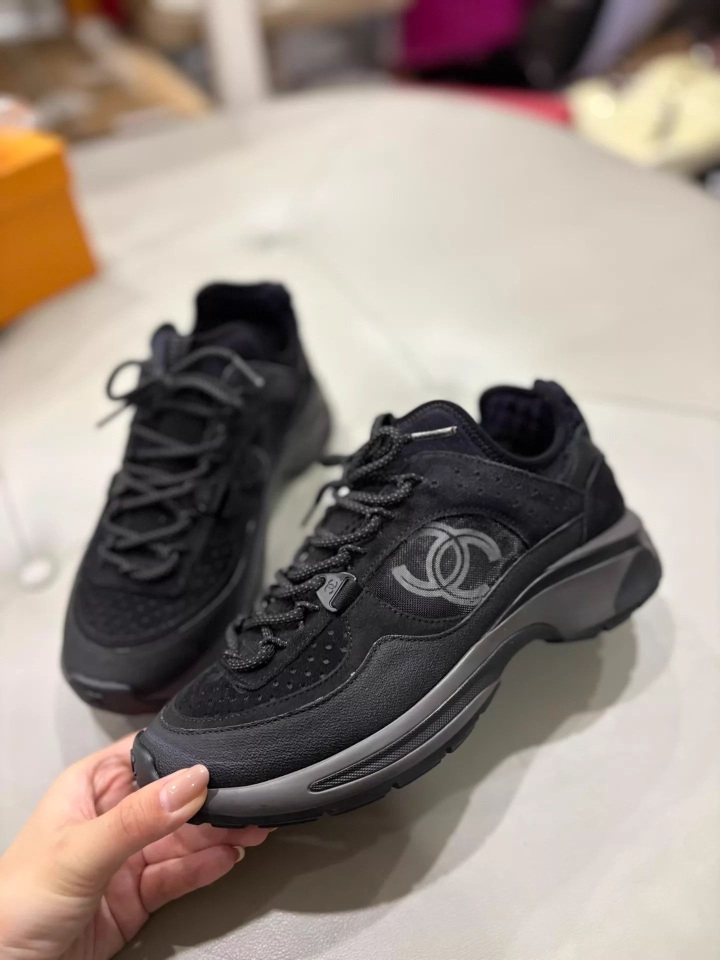 Chanel Chanel 23 Black Warrior Elevated Sneaker 99 New EU37 Size US 6.5 / IT 36.5 - 3 Thumbnail