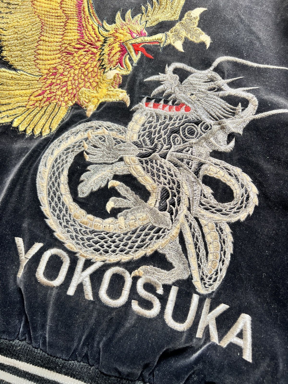 Dulcamara Japan Vtg Velvet Sukajan Japan Yokosuka Souvenir Jacket Size US XL / EU 56 / 4 - 15 Thumbnail