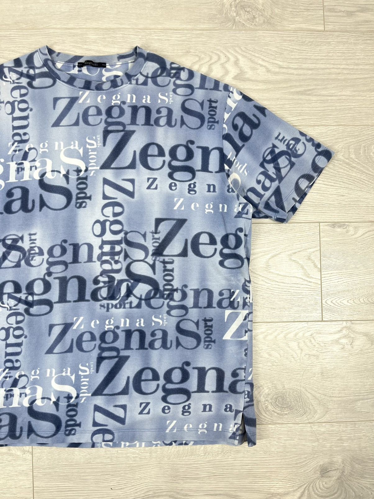 Ermenegildo Zegna Ermenegildo Zegna Sport Vintage Monogram Cotton T Shirt Size US XL / EU 56 / 4 - 2 Thumbnail