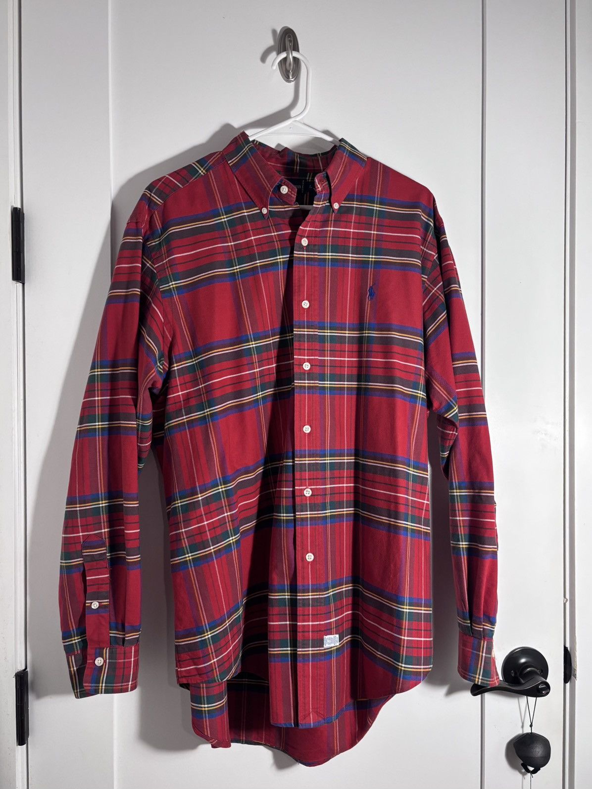 Ralph Lauren RALPH LAUREN | NWOT Classic Red Plaid Button-Down Shirt Size US L / EU 52-54 / 3 - 1 Thumbnail